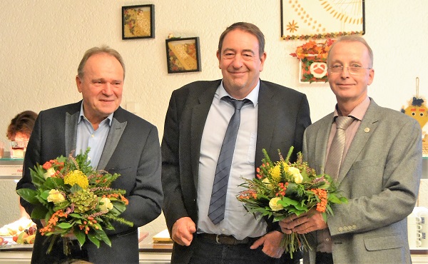 v.l.n.r.: Dr. rer. nat. Bernd Möser, Prof. Horst-Michael Ludwig, Dr.-Ing. Hans-Bertram Fischer